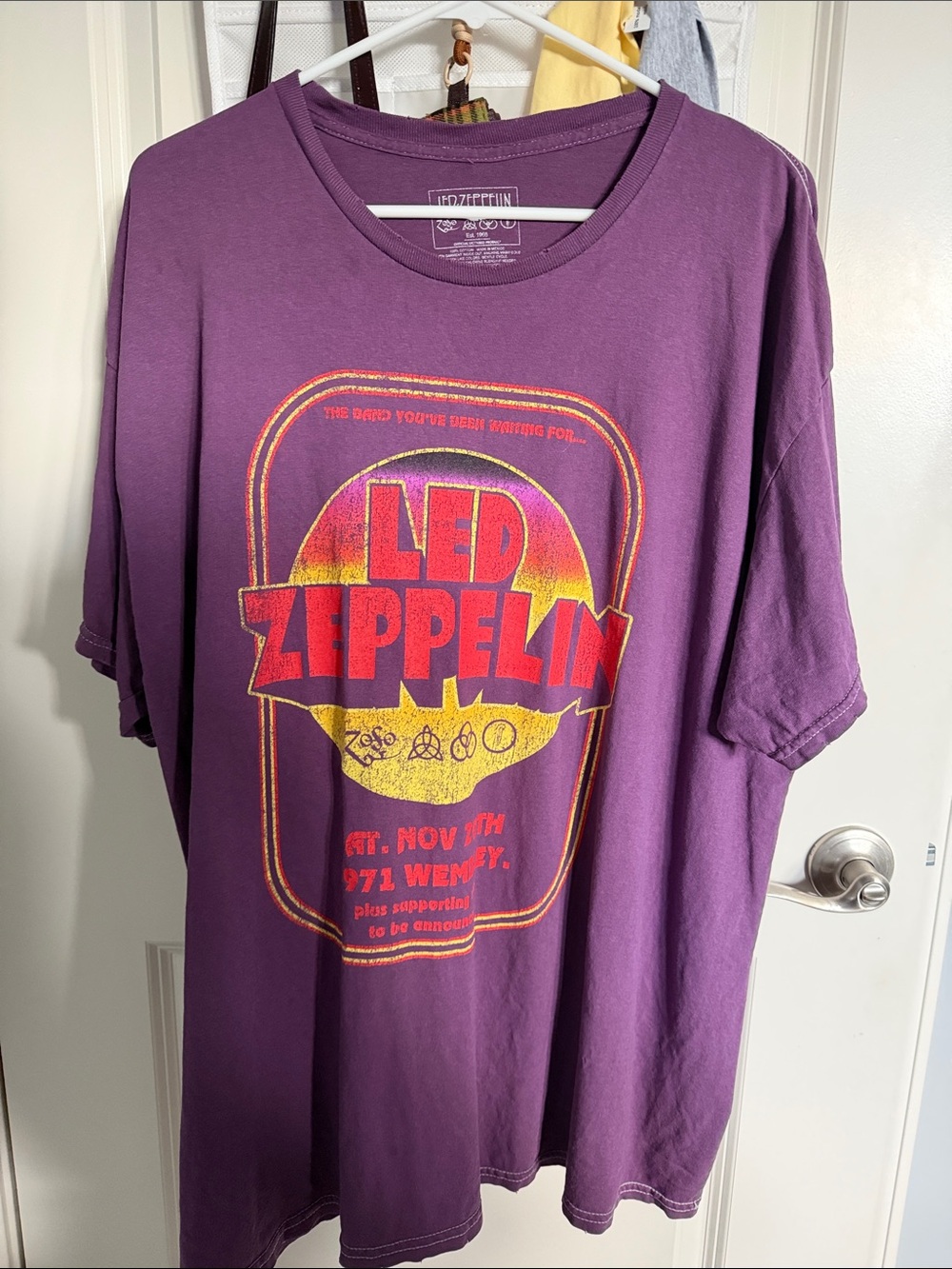 Led Zeppelin Purple Graphic T‑Shirt